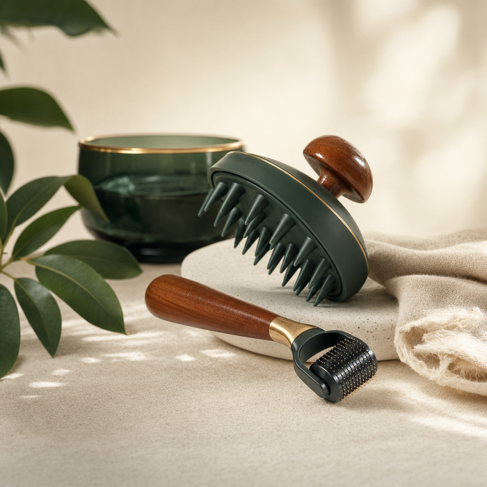 Scalp Roller + Massager Kit